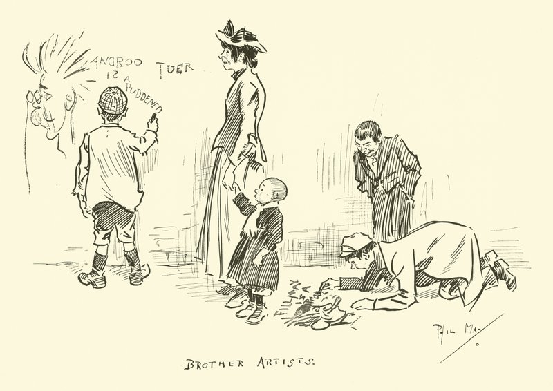 Ilustrace pro Phila Mayse Gutter-Snipese od Phil May