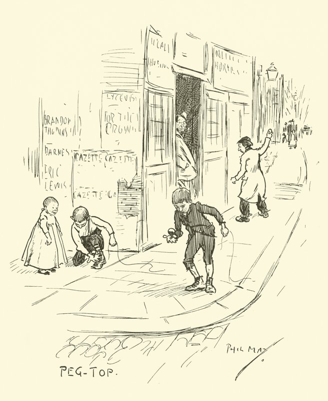 Ilustrace pro Phila Mayse Gutter-Snipese od Phil May