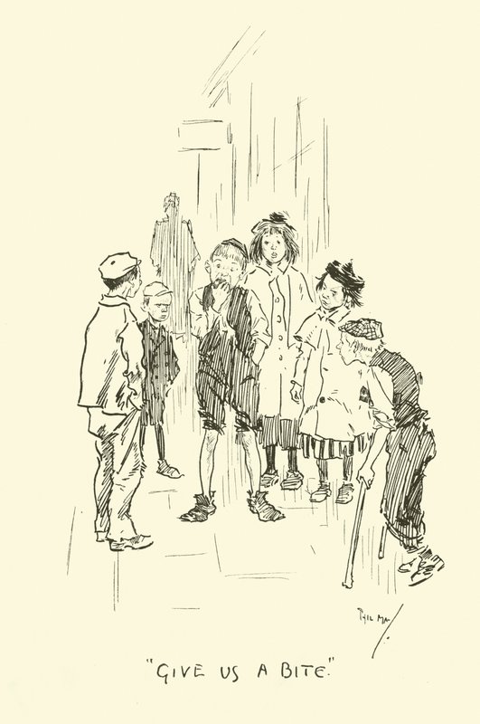 Ilustrace pro Phila Mayse Gutter-Snipese od Phil May