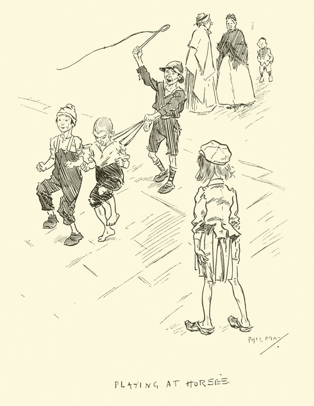 Ilustrace pro Phila Mayse Gutter-Snipese od Phil May