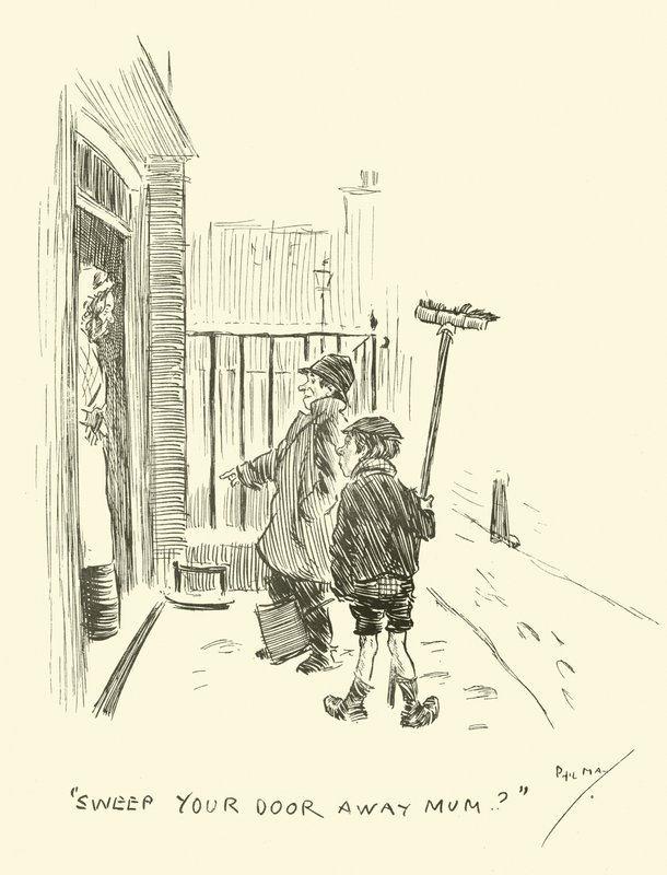 Ilustrace pro Phila Mayse Gutter-Snipese od Phil May