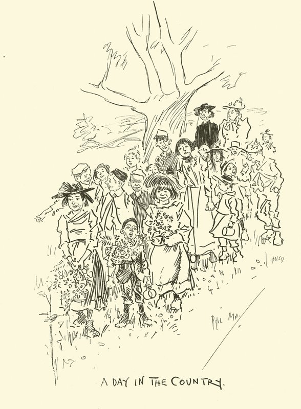 Ilustrace pro Phila Mayse Gutter-Snipese od Phil May