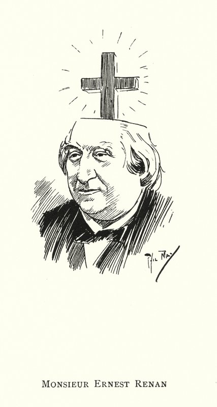 Monsieur Ernest Renan (litho) od Phil May