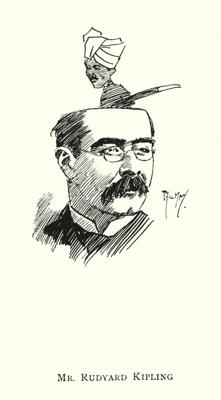 pan Rudyard Kipling (litho) od Phil May