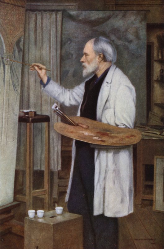 Sir Edward Burne-Jones, z portrétu jeho syna, sira Philipa Burne-Jonese od Philip Burne Jones
