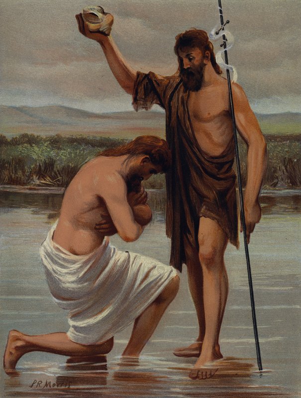 Křest v Jordánsku od Philip Richard Morris