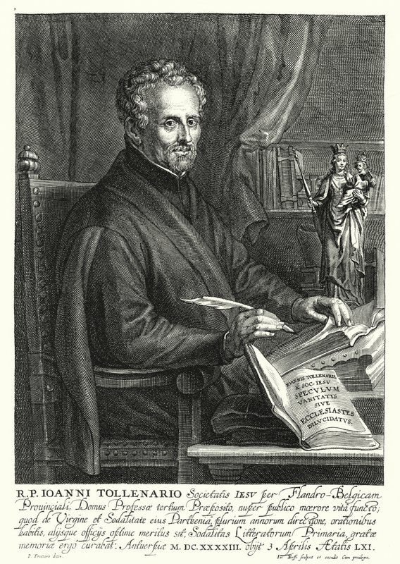Jan de Toolenaere, vlámský jezuita (rytina) od Philip (after) Fruytiers
