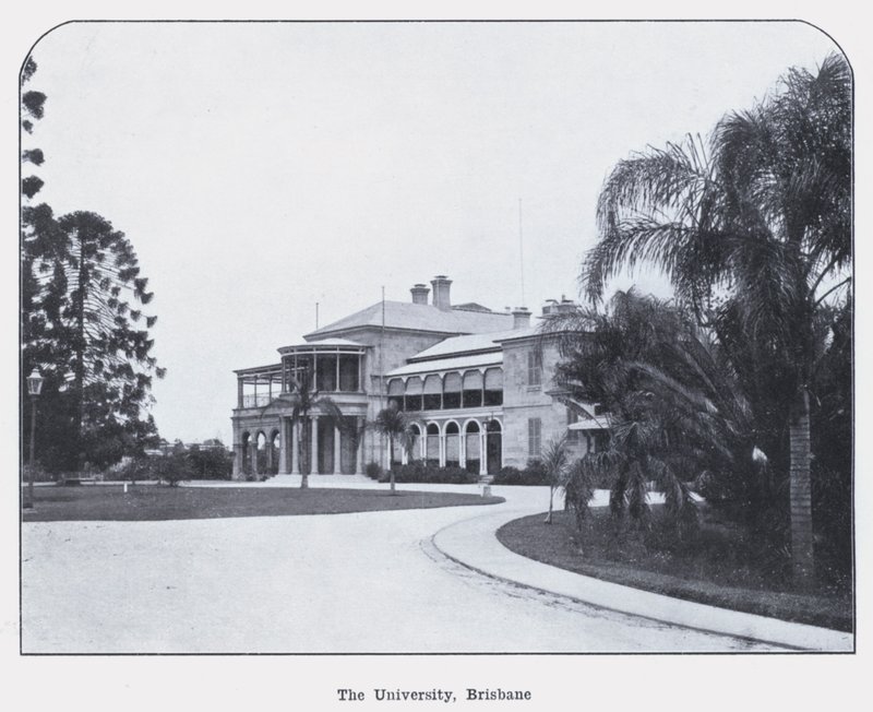 The University, Brisbane (černobílá fotografie) od Photographer Australian