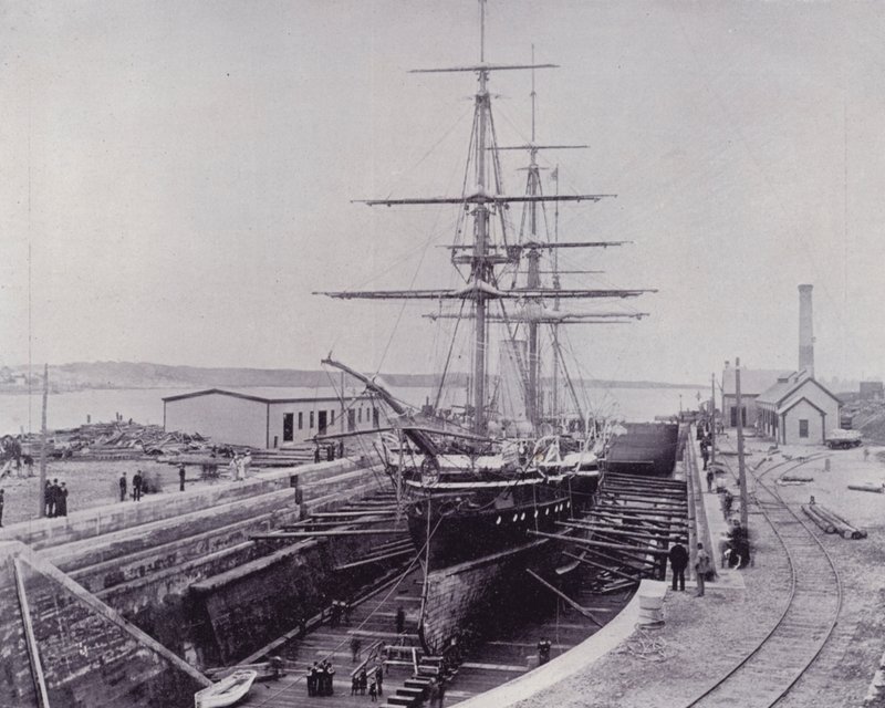 Kanada: HMS "Canada" (černobílá fotografie) od Photographer Canadian