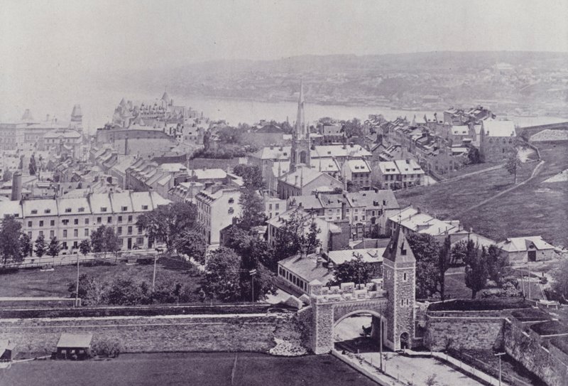 Kanada: Město Quebec (černobílá fotografie) od Photographer Canadian