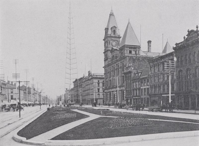 King Street, Hamilton (černobílá fotografie) od Photographer Canadian