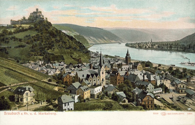 Braubach, Německo (barevné foto) od Photographer German