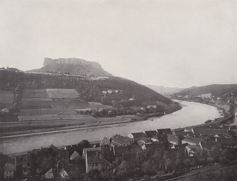 Lilienstein (černobílá fotografie) od Photographer German