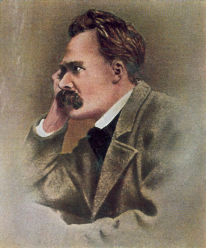 Friedrich Nietzsche, německý filozof (kolorovaná fotografie) od Photographer German