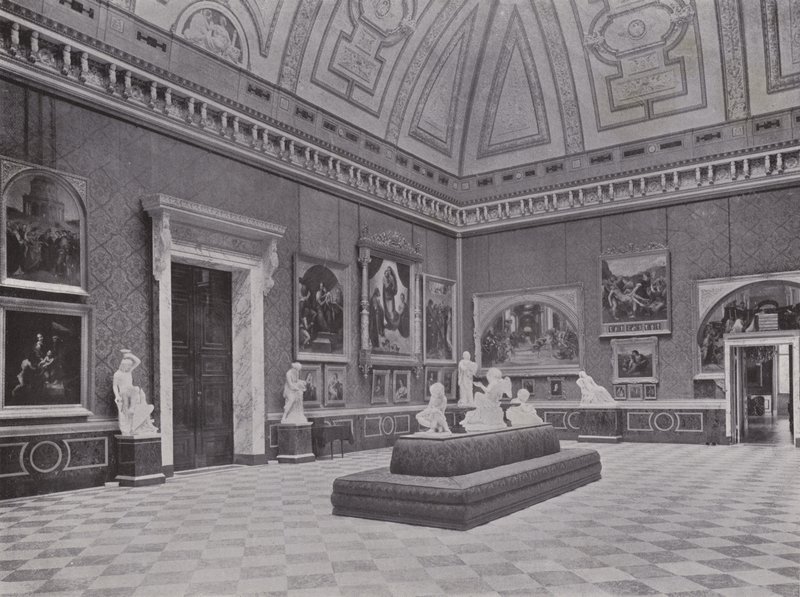 Postupim, Orangerie, Raffaelsaal (černobílá fotografie) od Photographer German