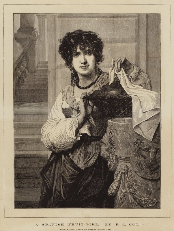 Španělská ovocná dívka od Pierre Auguste Cot