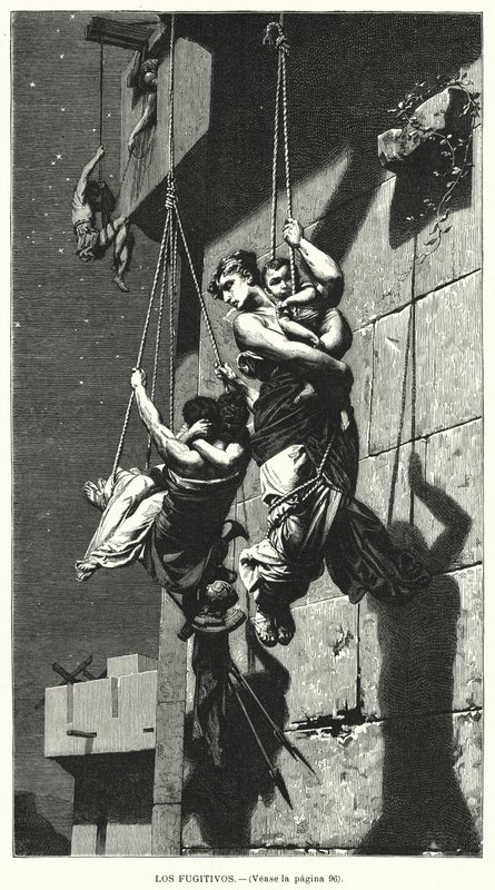 Aténští uprchlíci (litho) od Pierre Paul Lêon Glaize