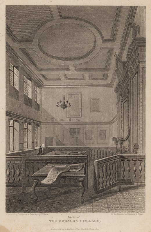 Interiér The Heralds College od Pieter Jansz. Quast