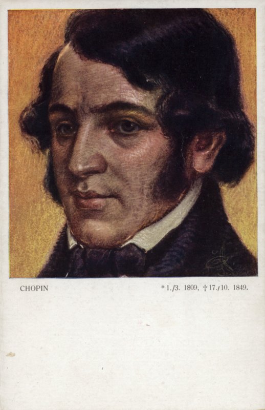 Frederic Chopin , polský skladatel a pianista (1810-1849) od Polish School