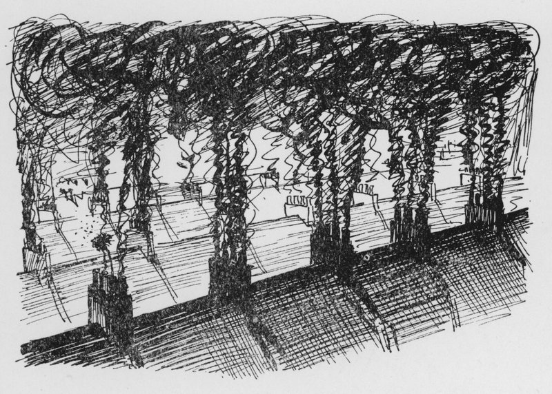 Komíny (litho) od Pont