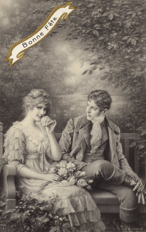Pár na lavičce od Raimund Ritter Von Brennerstein Wichera