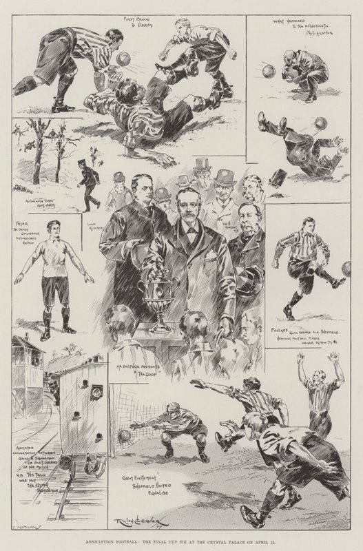 Fotbalová asociace, finále poháru v Crystal Palace 15. dubna od Ralph Cleaver