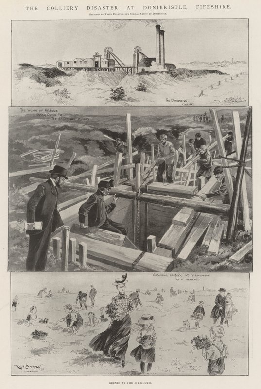 Katastrofa dolu v Donibristle, Fifeshire od Ralph Cleaver