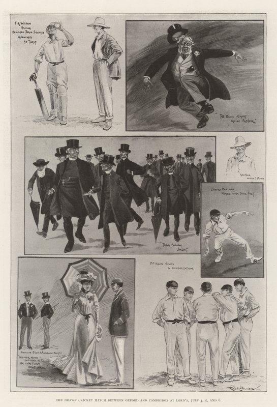 The Drawn Cricket Match mezi Oxfordem a Cambridge v Lord