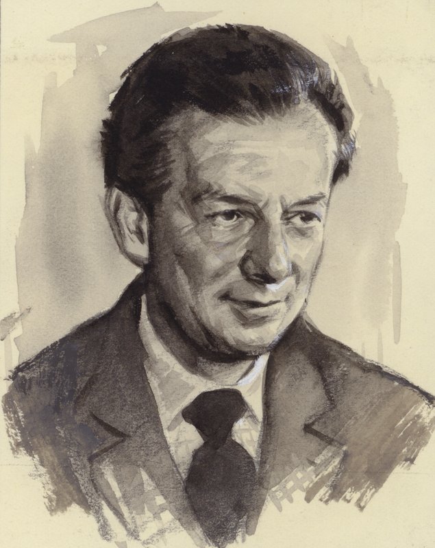 Benjamin Britten (kvaš na papíře) od Ralph Bruce