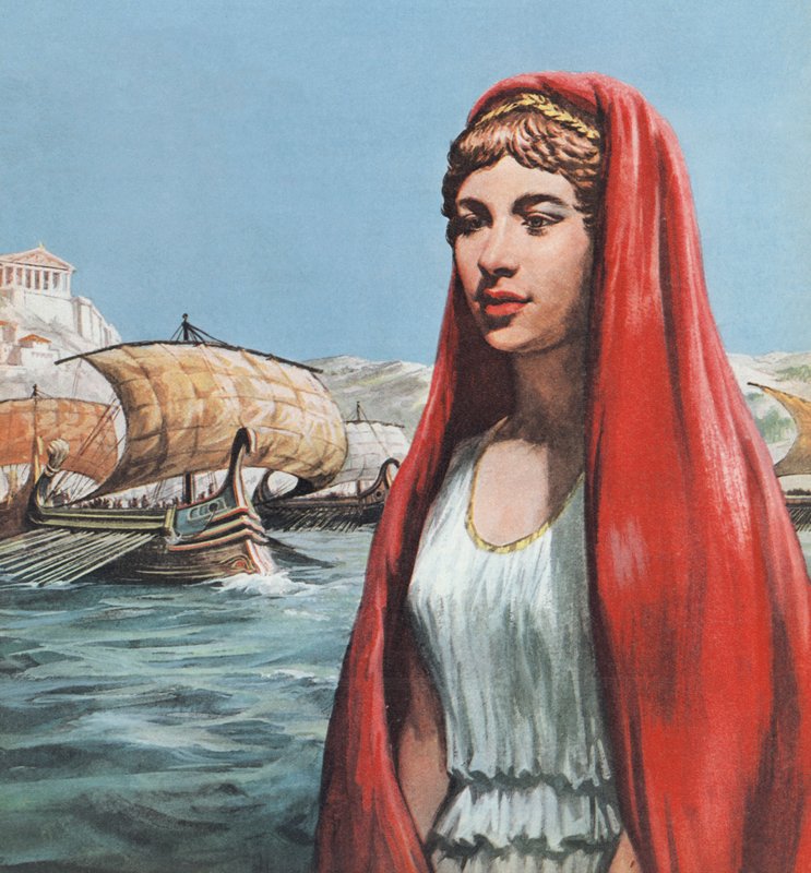 Helen Of Troy (barevná litografie) od Ralph Bruce