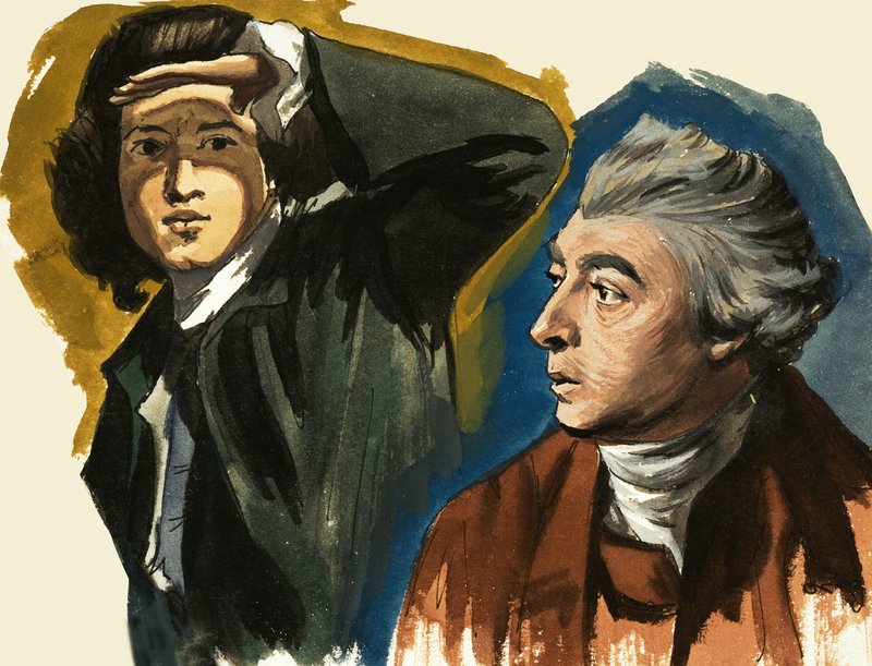 Sir Joshua Reynolds a Thomas Gainsborough od Ralph Bruce
