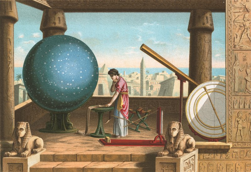 Ptolemaia v observatoři v Alexandrii od Ramon Puiggari