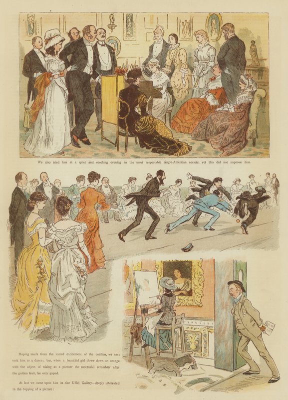 Zima pana Oakballa ve Florencii (chromolit) od Randolph Caldecott