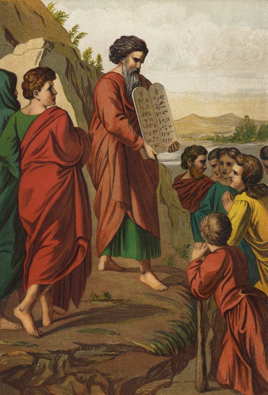 Mojžíš sestupující z hory od Raffaello Sanzio Raphael