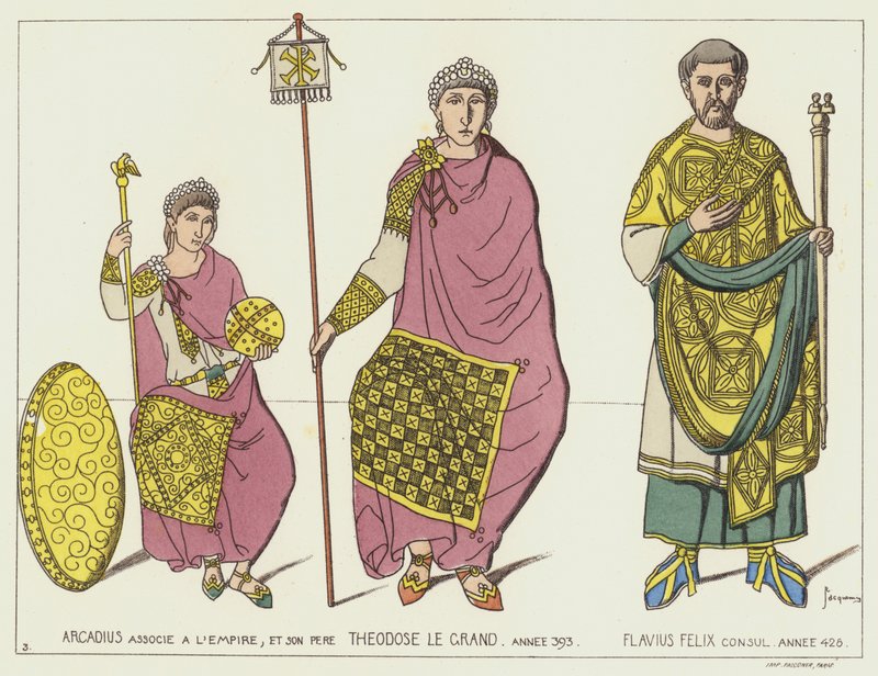 Arcadius a Theodosius od Raphael Jacquemin