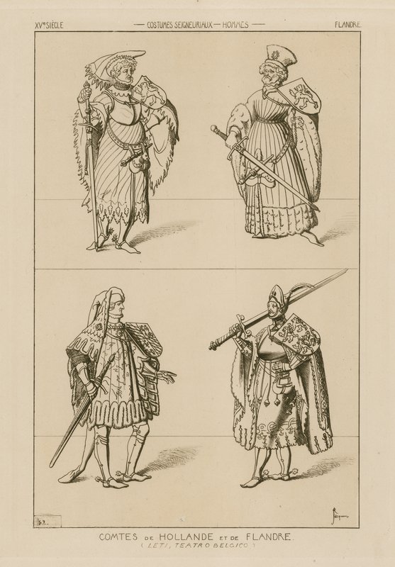 Hrabata z Holandska a Flander, 15. století od Raphael Jacquemin