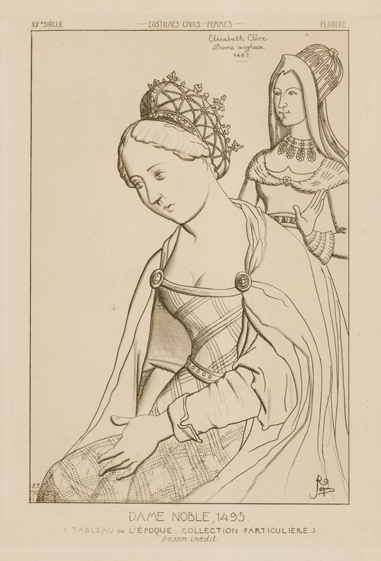 Elizabeth Clere, anglická šlechtice, 1495 od Raphael Jacquemin