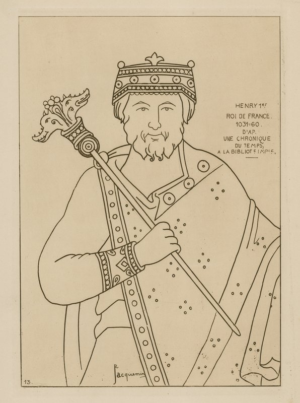 Jindřich I., král Francie, 1031-1060 od Raphael Jacquemin