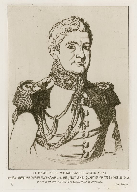 Princ Pierre Michailowich Wolkonski od Raphael Jacquemin