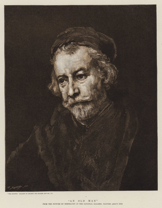 Starý muž od Rembrandt van Rijn