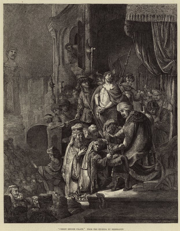 Kristus před Pilátem od Rembrandt van Rijn