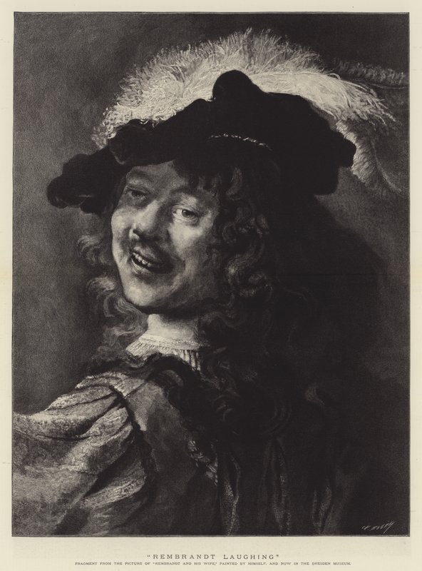 Rembrandt se směje od Rembrandt van Rijn