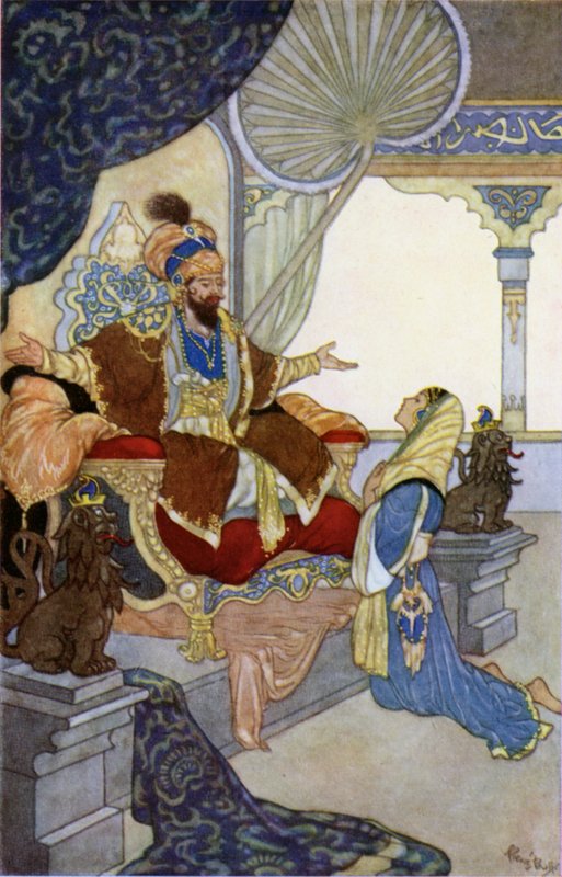 Fetnab a kalif (barva litho) od René Bull