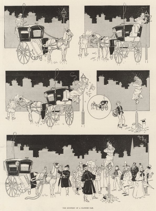 Záhada kabiny Hansom od René Bull