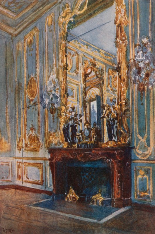 Vnitřní obývací pokoj Ludvíka XV., Versailles od Rene Binet