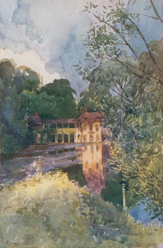 Hamlet z Petit Trianon, Versailles od Rene Binet