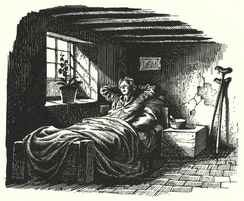 Hans Christian Andersen: Anděl (litho) od Rex (after) Whistler