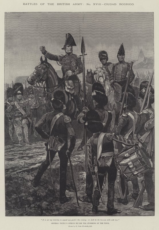 Bitvy britské armády, Ciudad Rodrigo od Richard Caton Woodville junior