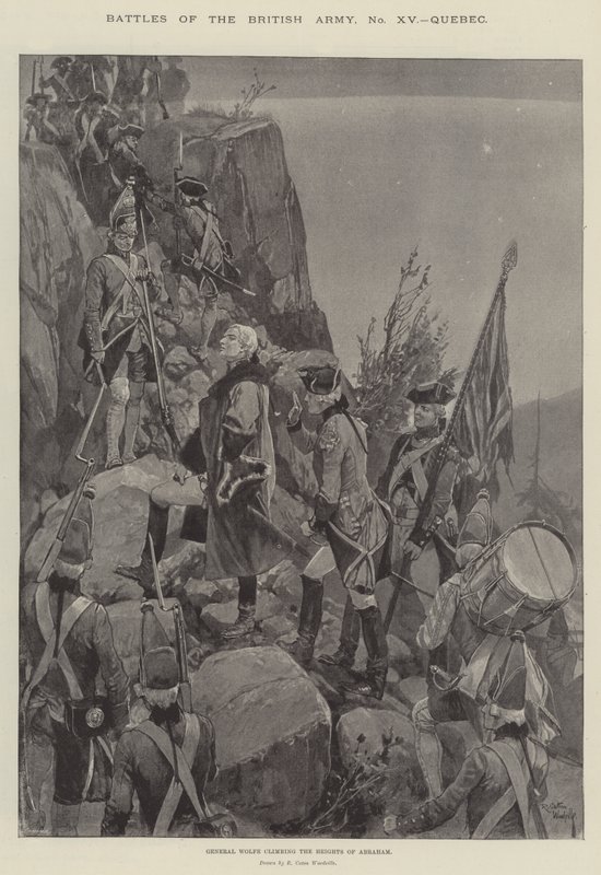 Bitvy britské armády, Quebec od Richard Caton Woodville junior