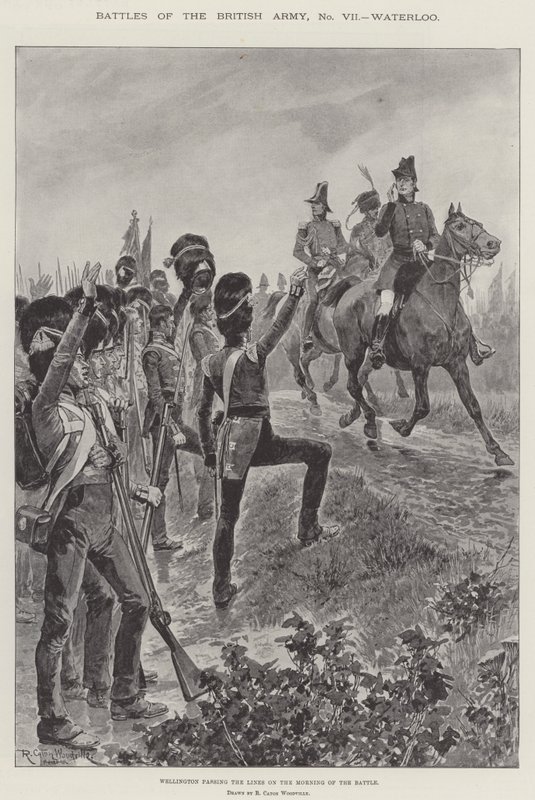 Bitvy britské armády, Waterloo od Richard Caton Woodville junior